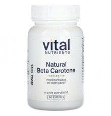Vital Nutrients, Natural Beta Carotene, 90 Softgels (7,500 mcg RAE per Softgel)