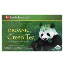 Uncle Lee's Tea, Organic Green Tea, 100 Tea Bags, 5.64 oz (160 g)