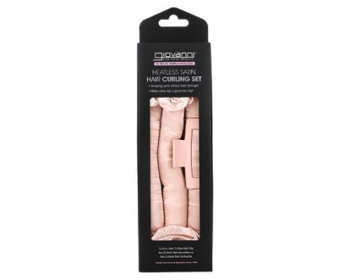 Giovanni, Heatless Satin, Hair Curling Set, Blush, 4 Pieces Giovanni, Heatless Satin, Hair Curling Set, Blush, 4 Pieces
