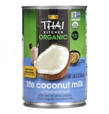 Thai Kitchen, Lite Coconut Milk, Unsweetened, 13.66 fl oz (403 ml)