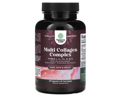 Nature's Craft, Multi Collagen Complex, 120 Capsules