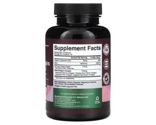 Nature's Craft, Multi Collagen Complex, 120 Capsules