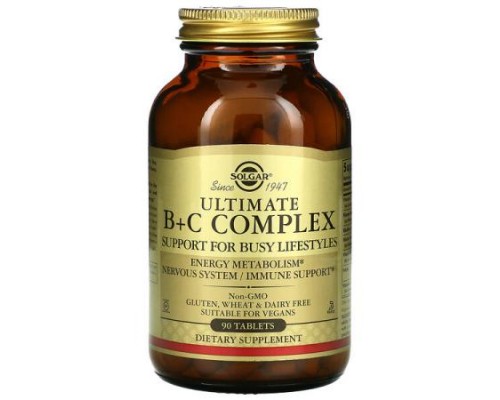 Solgar, Ultimate B+C Complex, 90 Tablets
