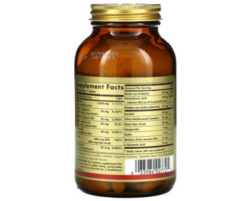 Solgar, Ultimate B+C Complex, 90 Tablets