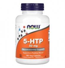 NOW Foods, 5-HTP, 50 mg, 180 Veg Capsules