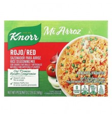 Knorr, Mi Arroz, Rice Seasoning Mix, Red, 4 Packets, 2.39 oz (68 g)