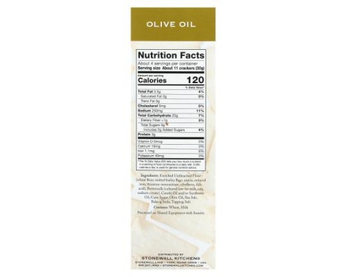Stonewall Kitchen, Down East Crackers, Olive Oil, 4.4 oz (125 g) Stonewall Kitchen, Down East Crackers, Olive Oil, 4.4 oz (125 g)