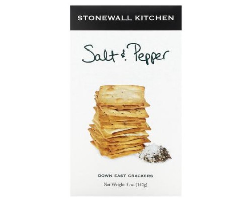 Stonewall Kitchen, Down East Crackers, Salt & Pepper , 5 oz (142 g) Stonewall Kitchen, Down East Crackers, Salt & Pepper , 5 oz (142 g)