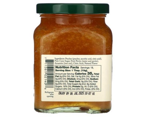 Stonewall Kitchen, Peach Amaretto Jam, 12.25 oz (347 g) Stonewall Kitchen, Peach Amaretto Jam, 12.25 oz (347 g)