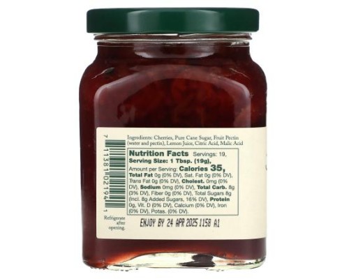 Stonewall Kitchen, Sour Cherry Jam, 12.5 oz (354 g) Stonewall Kitchen, Sour Cherry Jam, 12.5 oz (354 g)