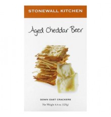Stonewall Kitchen, Down East Crackers, Aged Cheddar Beer, 4.4 oz (125 g)
