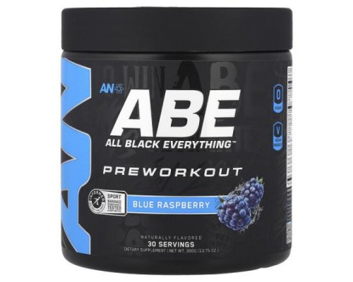 ABE, Preworkout, Blue Raspberry, 13.75 oz (390 g) ABE, Preworkout, Blue Raspberry, 13.75 oz (390 g)