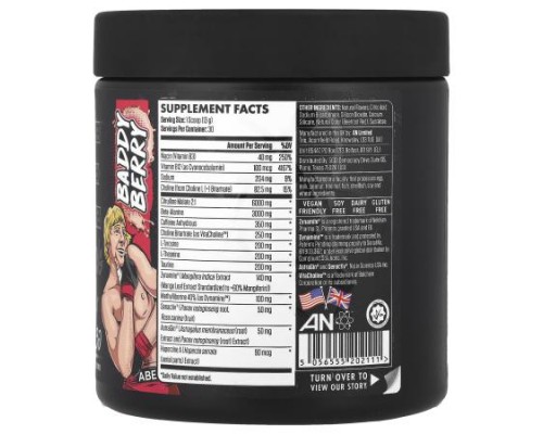 ABE, Ultimate Pre-Workout, Baddy Berry, 13.75 oz (390 g) ABE, Ultimate Pre-Workout, Baddy Berry, 13.75 oz (390 g)