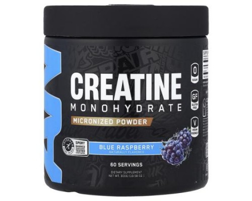 ABE, Creatine Monohydrate, Micronized Powder, Blue Raspberry, 10.58 oz (300 g) ABE, Creatine Monohydrate, Micronized Powder, Blue Raspberry, 10.58 oz (300 g)