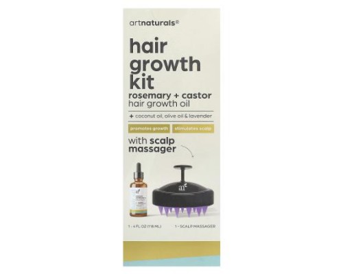 artnaturals, Hair Growth Kit, Rosemary + Castor Oil , 2 Piece Kit artnaturals, Hair Growth Kit, Rosemary + Castor Oil , 2 Piece Kit