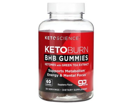 Keto Science, Keto Burn BHB Gummies, Raspberry, 60 Gummies Keto Science, Keto Burn BHB Gummies, Raspberry, 60 Gummies