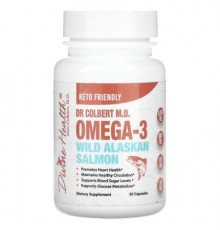 Divine Health, Dr Colbert M.D. Omega-3 Wild Alaskan Salmon, 30 Capsules (Discontinued Item)
