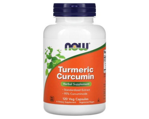 NOW Foods, Turmeric Curcumin, 120 Veg Capsules (665 mg per Capsule)