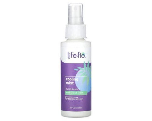 Life-flo, Cooling Mist, Sage & Mint Scent, 3.4 fl oz (100 ml)