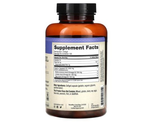 NatureWise, Flaxseed Oil, 120 Softgels