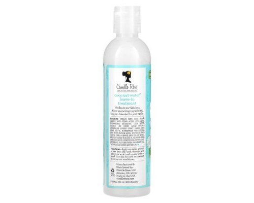 Camille Rose, Leave-In Detangling Hair Treatment, Coconut Water, 8 oz (240 ml) Camille Rose, Leave-In Detangling Hair Treatment, Coconut Water, 8 oz (240 ml)