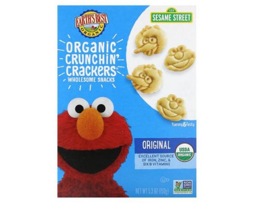 Earth's Best, Organic Crunchin' Crackers, 2+ Years, Original, 5.3 oz (150 g) Earth's Best, Organic Crunchin' Crackers, 2+ Years, Original, 5.3 oz (150 g)