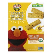 Earth's Best, Organic Crunchin' Grahams, 2+ Years, Honey Sticks, 5.3 oz (150 g)