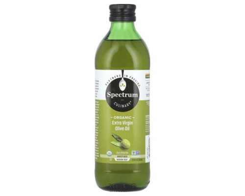 Spectrum Culinary, Organic Extra Virgin Olive Oil, Cold Extracted, 25.4 fl oz (750 ml)