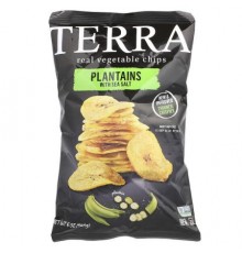Terra, Real Vegetable Chips, Plantains, Sea Salt, 5 oz (141 g)