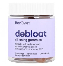 Her Own, Debloat Slimming Gummies, Citrus Punch, 60 Gummies