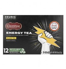 Celestial Seasonings, Energy Tea, Black Tea, 12 K-Cup Pods, 0.9 oz (27 g) (Discontinued Item)