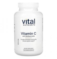 Vital Nutrients, Vitamin C With Bioflavonoids, 220 Vegan Capsules