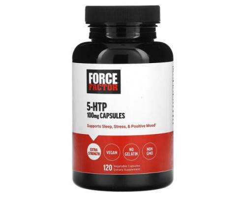 Force Factor, 5-HTP, 100 mg, 120 Vegetable Capsules Force Factor, 5-HTP, 100 mg, 120 Vegetable Capsules