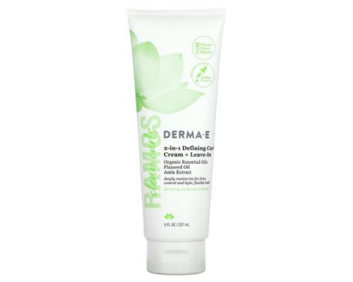 DERMA E, Ramos Clean Curls, 2-In-1 Defining Curl Cream + Leave-In, 8 fl oz (237 ml) DERMA E, Ramos Clean Curls, 2-In-1 Defining Curl Cream + Leave-In, 8 fl oz (237 ml)