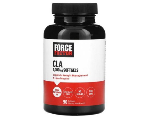 Force Factor, CLA, 1,000 mg, 90 Softgels Force Factor, CLA, 1,000 mg, 90 Softgels