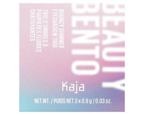 Kaja, Beauty Bento, Bouncy Shimmer Eyeshadow Trio, 02 Orange Blossom, 3 Count, 0.9 g (0.03) oz Each