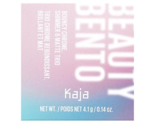 Kaja, Beauty Bento, Bouncy Chrome, Shimmer & Matte Eyeshadow Trio, 16 Peach Madeline, 0.14 oz (4.1 g)