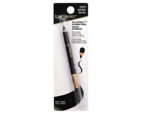 Black Radiance, Eye Appeal, Blending Pencil, CA6525 Kohl Black, 0.033 oz (0.94 g)