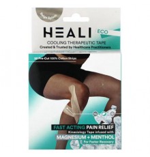 Heali Medical Corp, Cooling Therapeutic Kinesiology Tape, Beige Splash , 20 Pre-Cut Strips