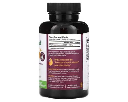 Forest Leaf, DHEA Ultra , 100 mg , 90 Vegetable Capsules Forest Leaf, DHEA Ultra , 100 mg , 90 Vegetable Capsules