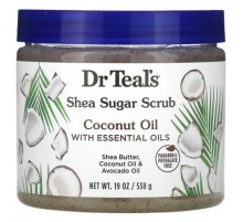 Dr. Teal's, Shea Sugar Scrub, Coconut Oil With Essential Oils, 19 oz (538 g)