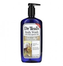 Dr. Teal's, Body Wash With Pure Epsom Salt, Coconut Oil, 24 fl oz (710 ml)