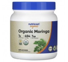 Nutricost, Organic Moringa, Unflavored, 16 oz (454 g)