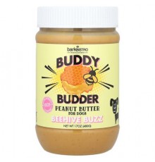 Bark Bistro, Buddy Budder, Peanut Butter, For Dogs, Beehive Buzz, 17 oz (480 g)