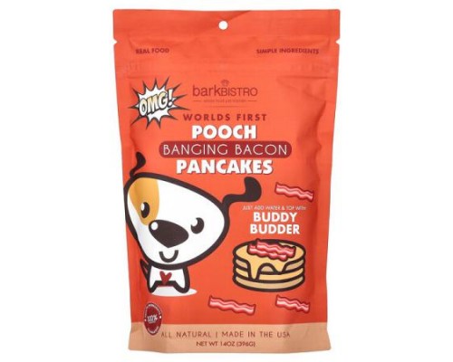 Bark Bistro, Worlds First Pooch Pancakes, Banging Bacon, 14 oz (396 g) Bark Bistro, Worlds First Pooch Pancakes, Banging Bacon, 14 oz (396 g)