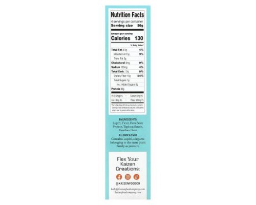 Kaizen, Fusilli, Gluten Free, High Protein, Low Carb, Plant-Based, 8 oz (226 g)