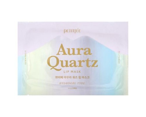 Petitfee, Aura Quartz, Lip Mask, Hydrogel Type, 1 Mask, 6.4 g Petitfee, Aura Quartz, Lip Mask, Hydrogel Type, 1 Mask, 6.4 g