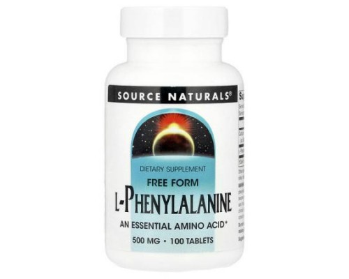 Source Naturals, L-Phenylalanine, 100 Tablets