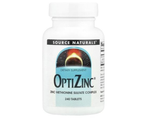 Source Naturals, OptiZinc®, 240 Tablets