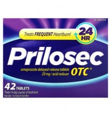 Prilosec, OTC, 20 mg, 42 Tablets